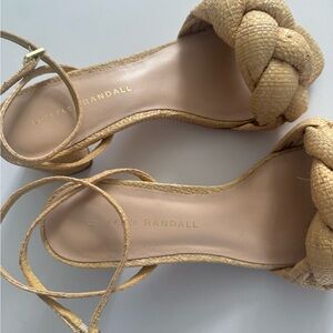 Loeffler Randall Woven Beige Sandals